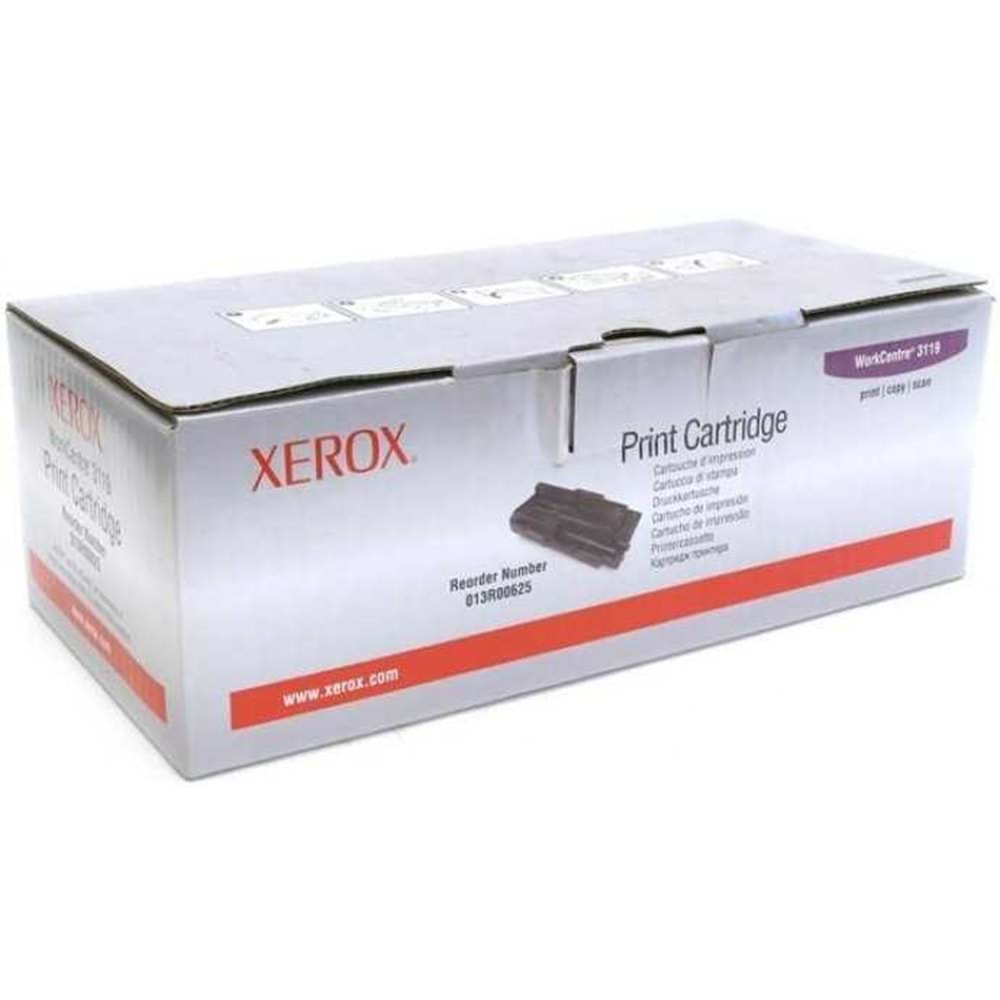 XEROX 013R00625 WORKCENTRE 3119 SİYAH TONER ORJİNAL 3.000 SAYFA