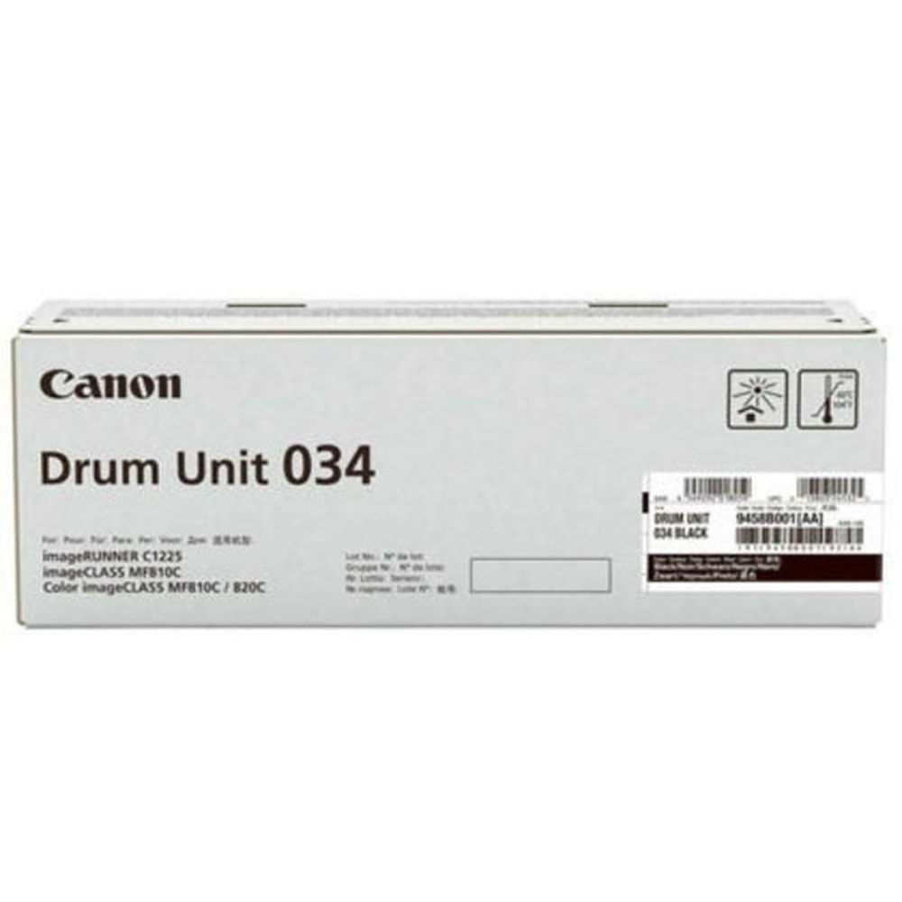 CANON EXV-034K IR-C1225/1225if SİYAH DRUM ÜNİTESİ ORJİNAL 34.000 SAYFA 9458B001