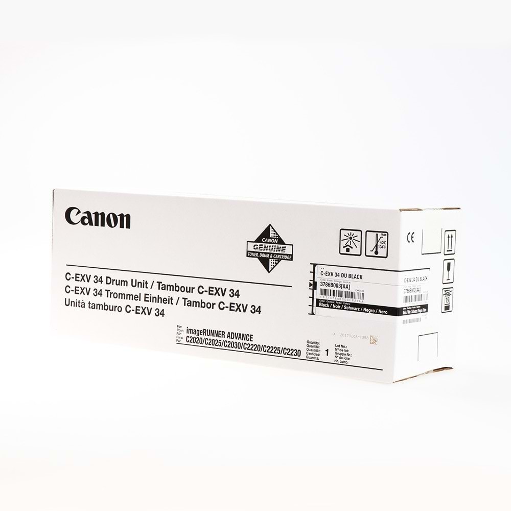 CANON EXV-34BK IRC 2020/2030/2225/2230 SİYAH DRUM ÜNİTESİ ORJİNAL 43.000 SAYFA