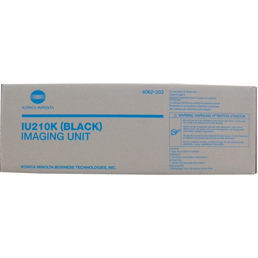 KONICA MINOLTA IU210K C250/252 SİYAH DRUM ÜNİTESİ ORJİNAL 70K SYF