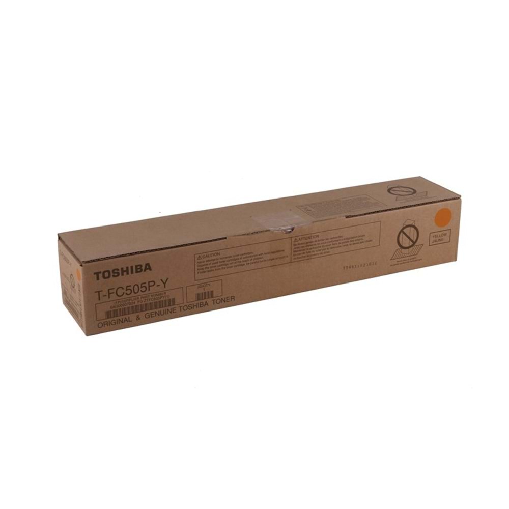 TOSHIBA T-FC505P-Y E-STUDIO 250AC/3005AC/3505AC/5005AC SARI TONER ORJİNAL 33.600 SAYFA