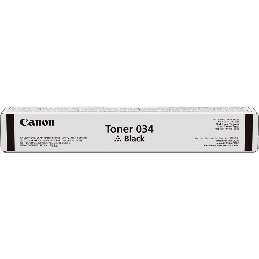 CANON 034K IR-C1225/MF810/820 SİYAH TONER ORJİNAL 12.000 SAYFA 9454B001