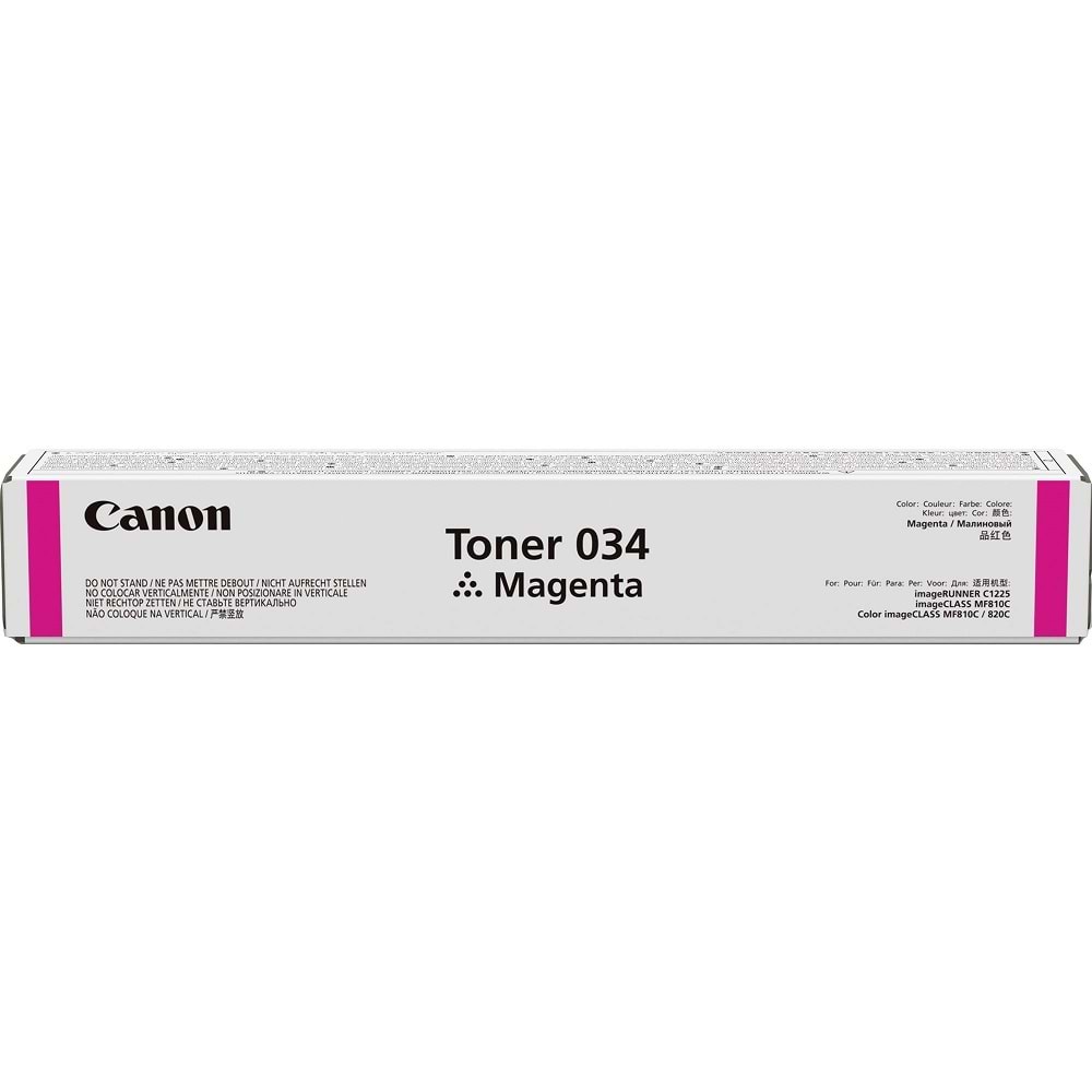 CANON 034M IR-C1225/MF810/820 KIRMIZI TONER ORJİNAL 7.300 SAYFA 9452B001