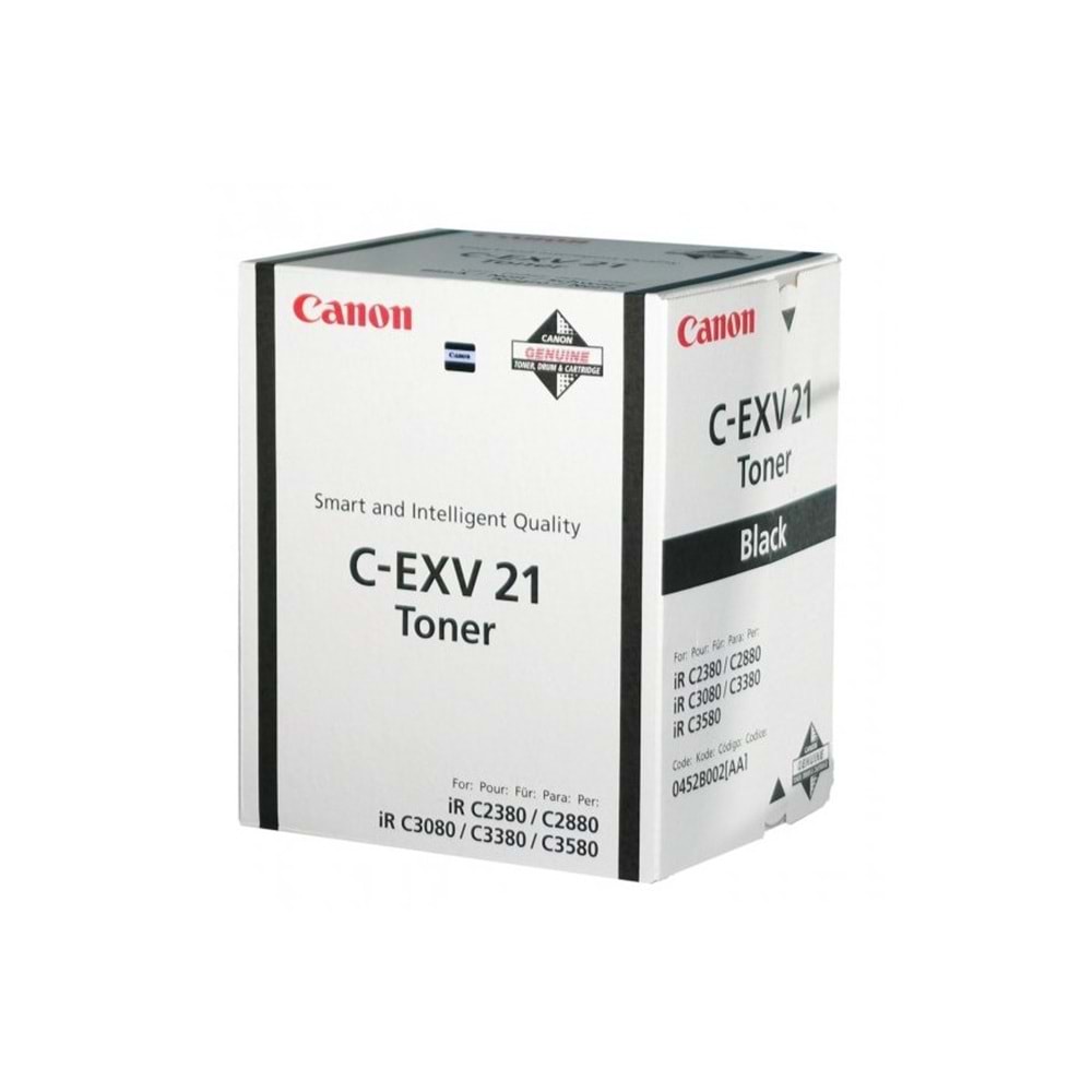 CANON C-EXV-21 IRC 2880/3080/3380/3480 SİYAH TONER ORİJİNAL 26.000 SAYFA 0452B002