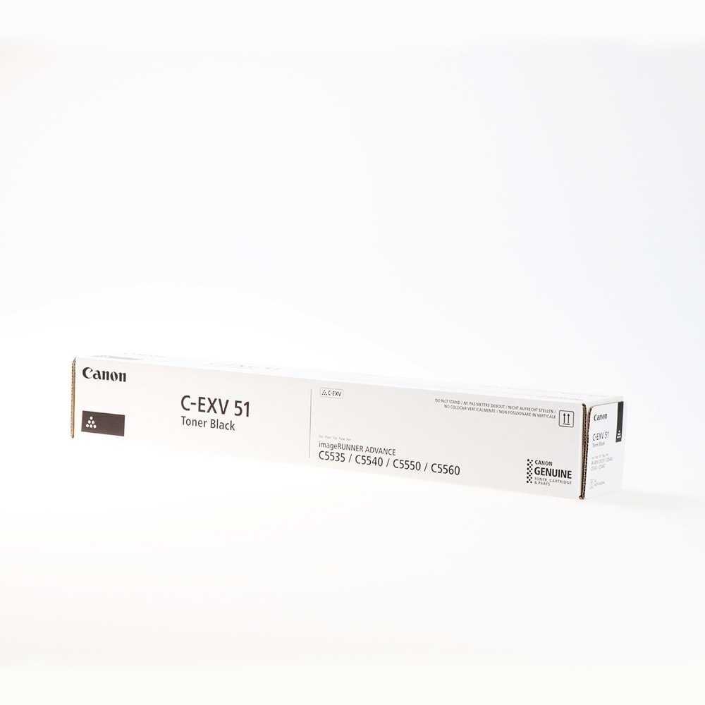 CANON GPR55/EXV-51K 5535/5540/5550/5560 SİYAH TONER ORJİNAL 69.000 SAYFA 0481C002