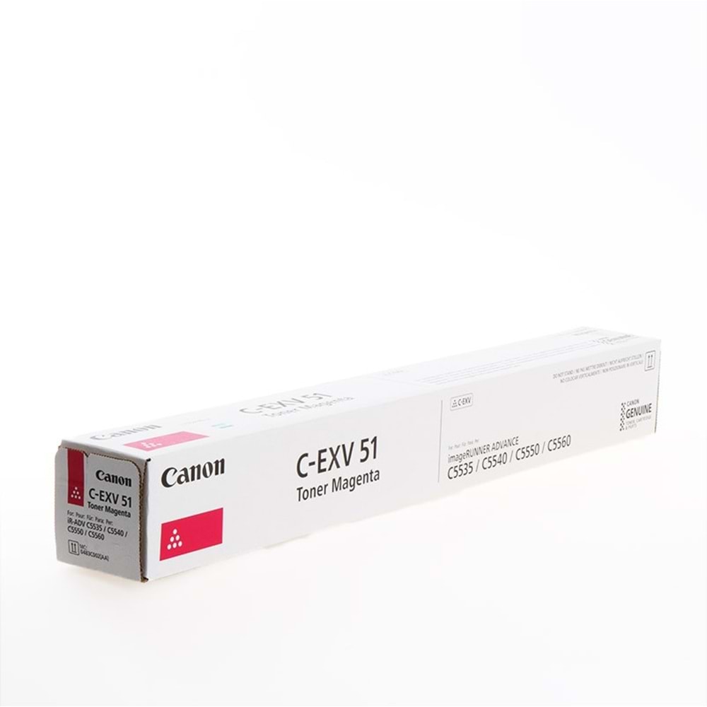 CANON GPR55/EXV-51M 5535/5540/5550/5560 KIRMIZI TONER ORJİNAL 60.000 SAYFA 0483C002