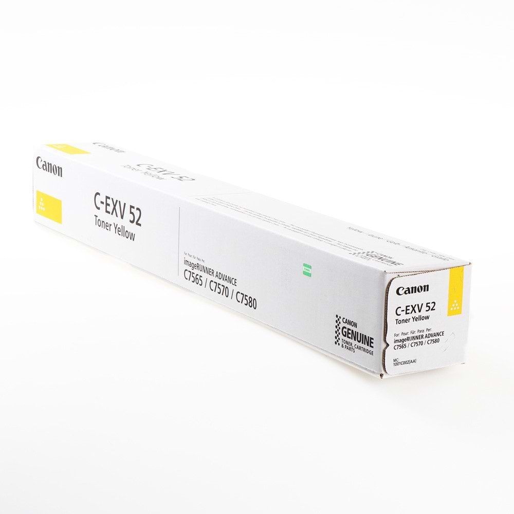 CANON C-EXV-52Y IR-7565/7570/7580/7700/7765/7770/7780 SARI TONER ORJİNAL 66.500 SAYFA 1001C002