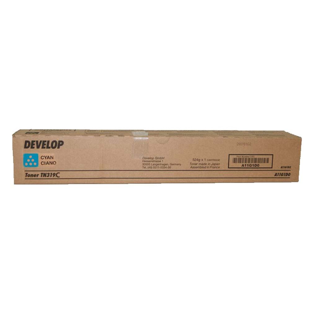 DEVELOP TN-319C İNEO +360 MAVİ TONER ORJİNAL 26.000 SAYFA A11G4D0