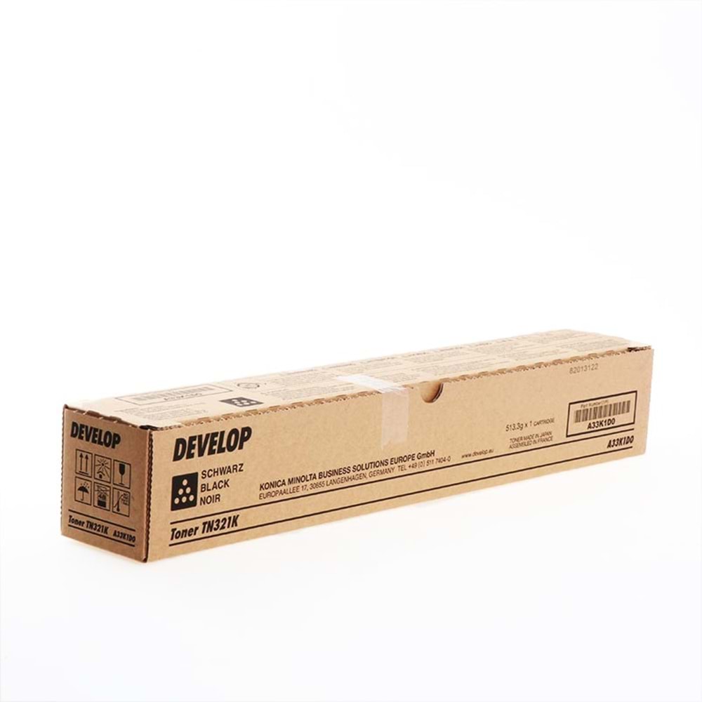 DEVELOP TN-321K INEO +224/284/364 SİYAH TONER ORJİNAL 27.000 SAYFA A33K1D0