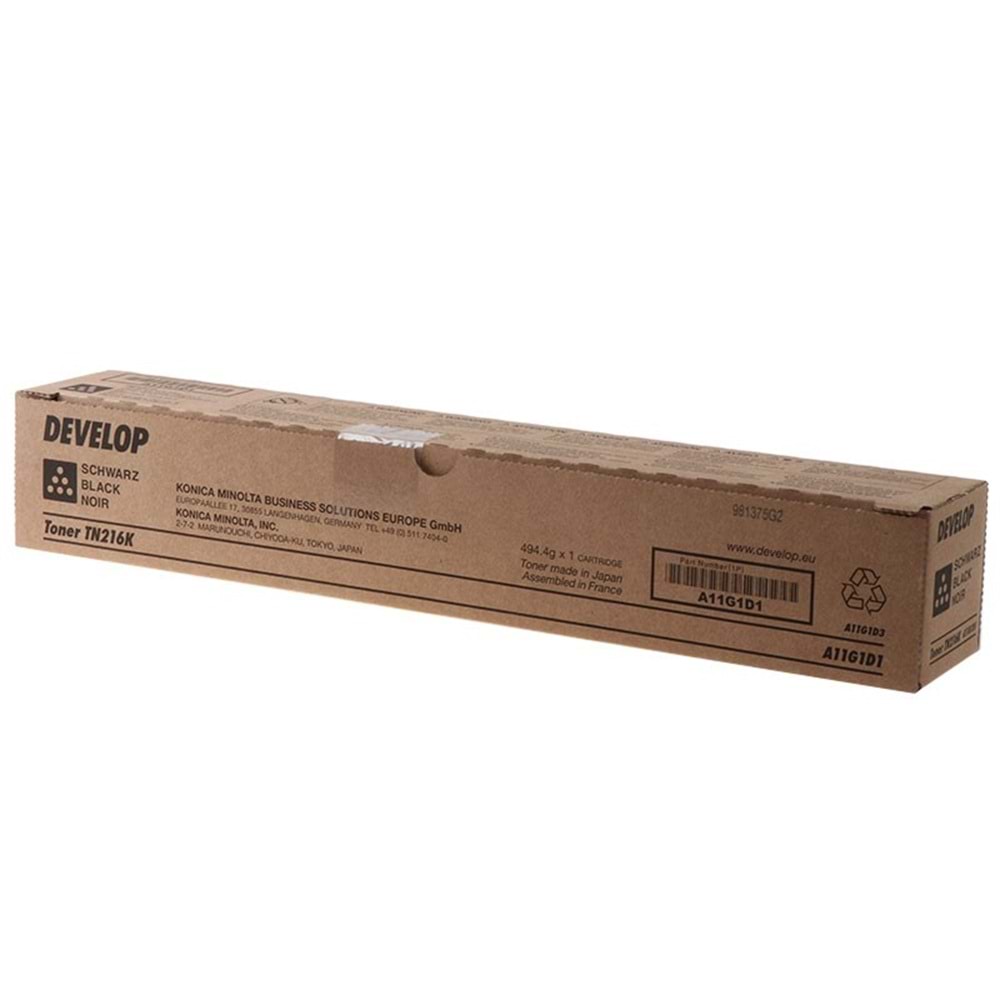 DEVELOP TN-324BK INEO +258/308/368 SİYAH TONER ORJİNAL 26.000 SAYFA A8DA1D0