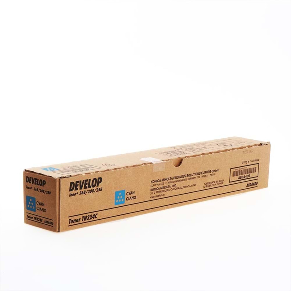 DEVELOP TN-324C INEO +258/308/368 MAVİ TONER ORJİNAL 26.000 SAYFA A8DA4D0