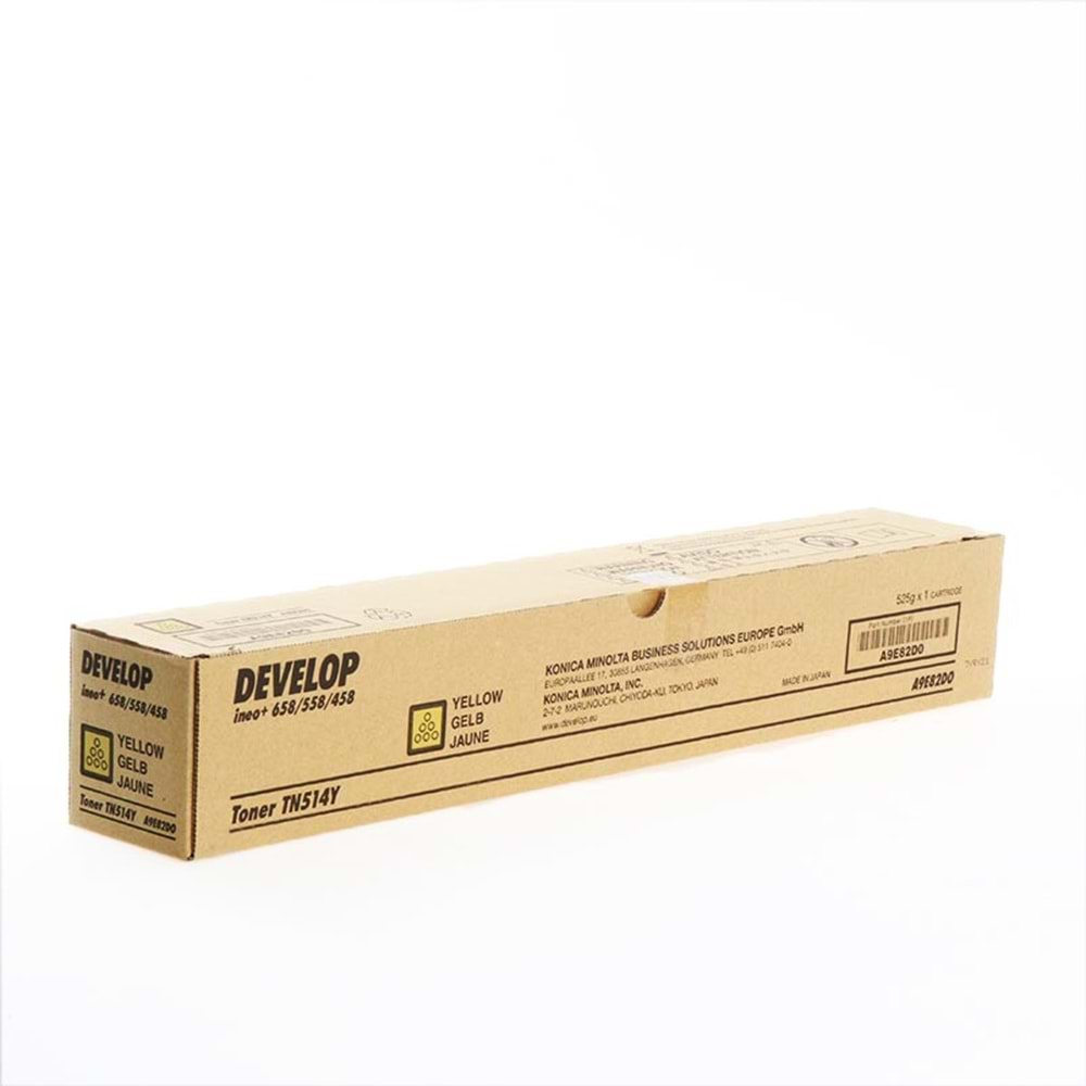 DEVELOP TN-514Y INEO +458/558/658 SARI TONER ORJİNAL 26.000 SAYFA A9E82D0