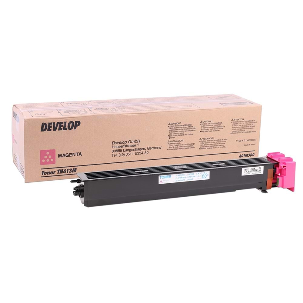 DEVELOP TN-613M +452/+552/+652 KIRMIZI TONER ORJİNAL 30.000 SAYFA A0TM3D0
