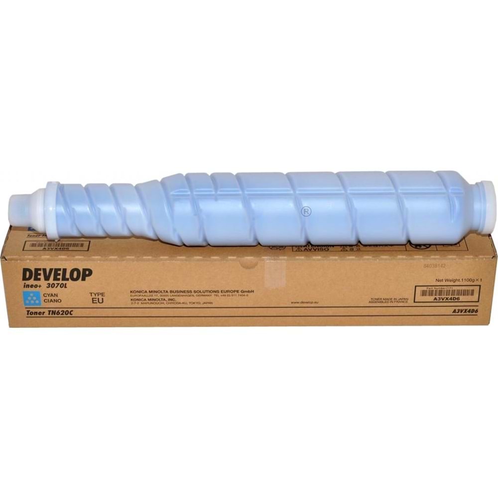 DEVELOP TN-620C INEO +1060L MAVİ TONER ORJİNAL 49.000 SAYFA A3VX4D1