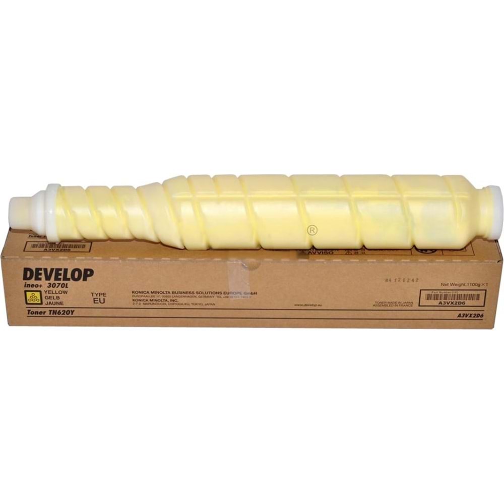 DEVELOP TN-620Y INEO +1060L SARI TONER ORJİNAL 49.000 SAYFA A3VX2D1