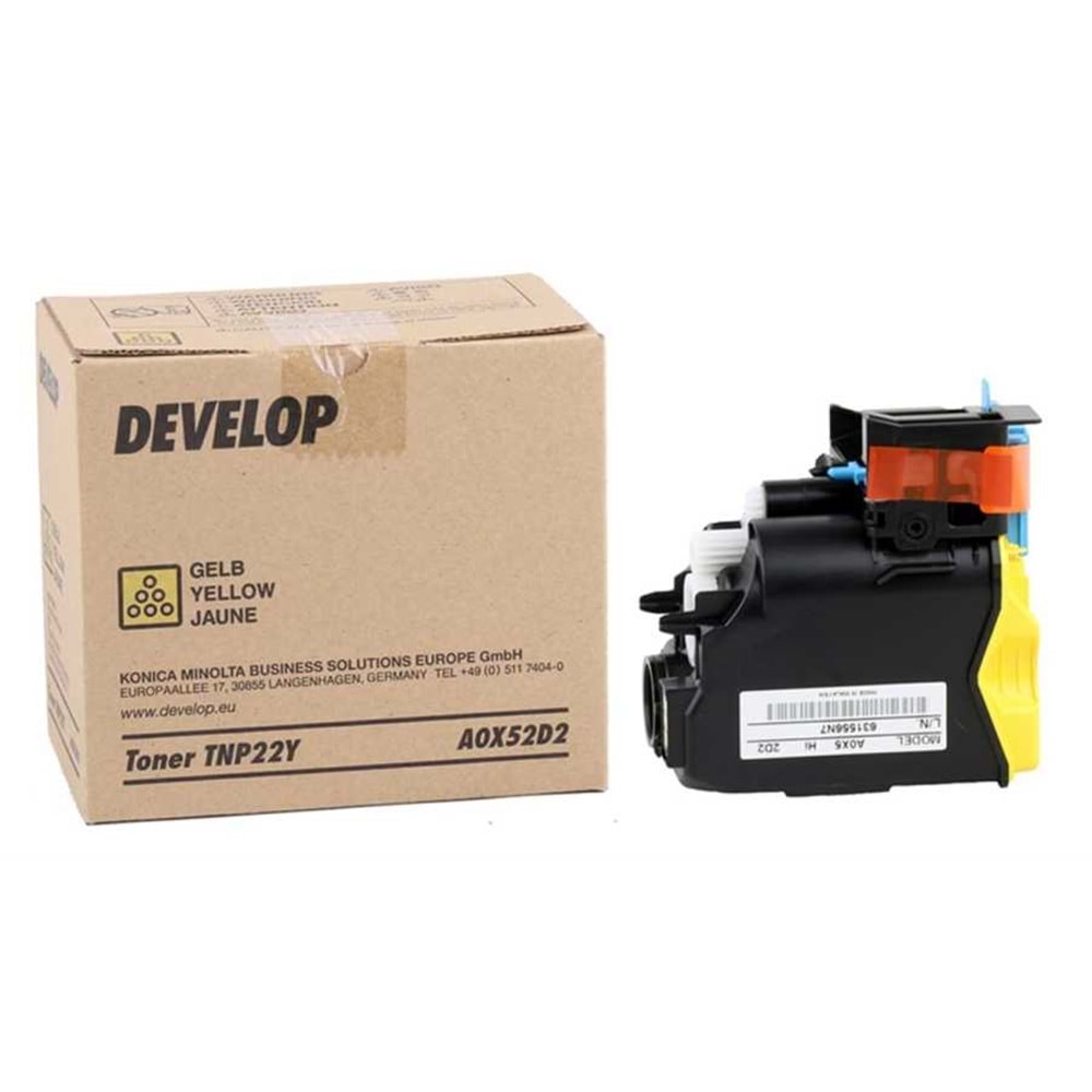 DEVELOP TNP-49Y INEO +3351/3851 SARI TONER ORJİNAL 12.000 SAYFA