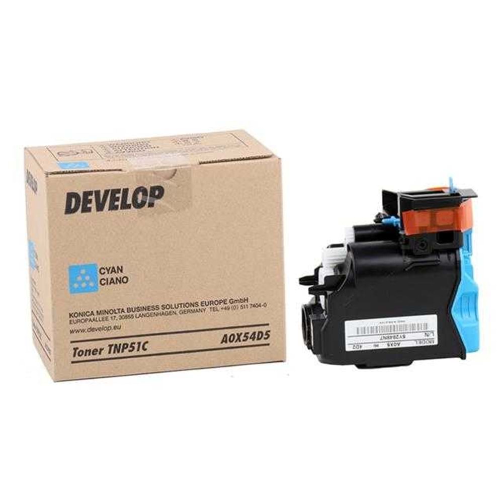 DEVELOP TNP-51C INEO +3110 MAVİ TONER ORJİNAL 5.000 SAYFA A0X54D5