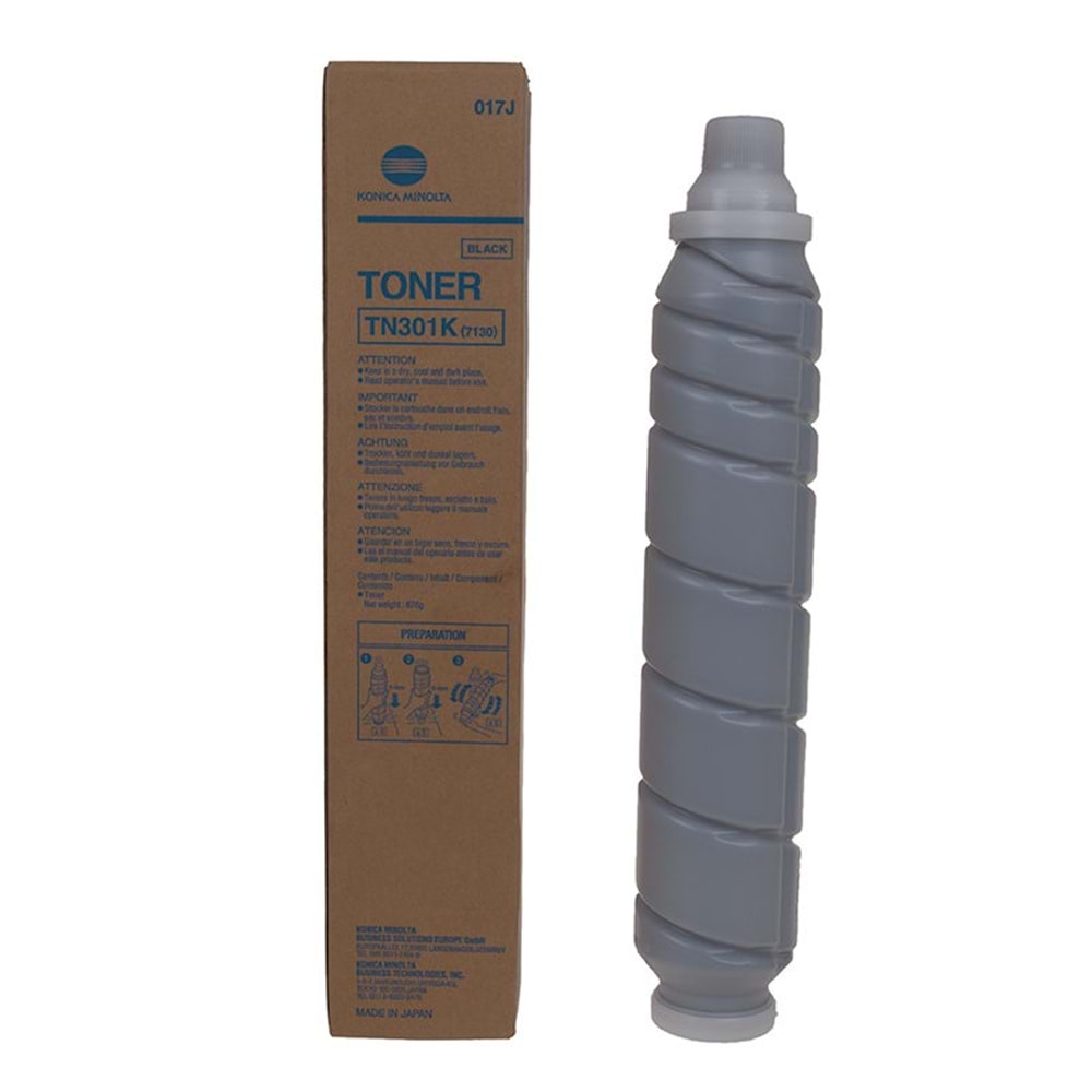 KONICA TN-301K KM-7022/7222/7228/7130 SİYAH TONER ORJİNAL 30.000 SAYFA