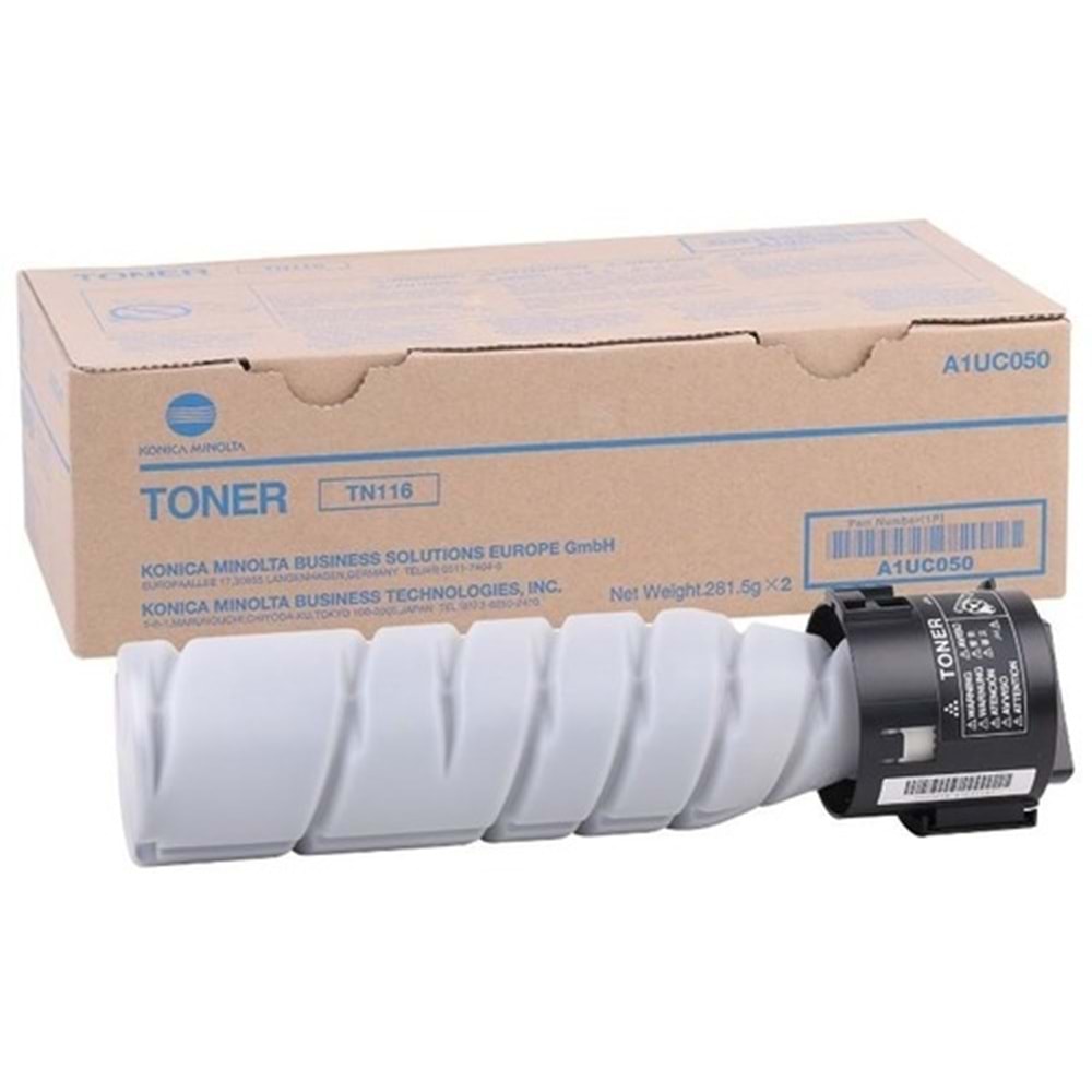 KONICA MINOLTA TN-116 BIZHUB 164/165 SİYAH TONER ORJİNAL 11.000 SAYFA A1UC050