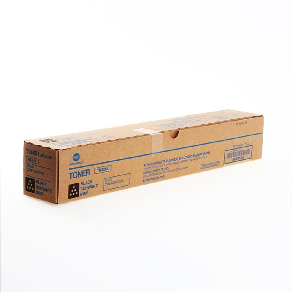 KONICA MINOLTA TN-324K BIZHUP C258/308/368 SİYAH TONER ORJİNAL 28.000 SAYFA A8DA150