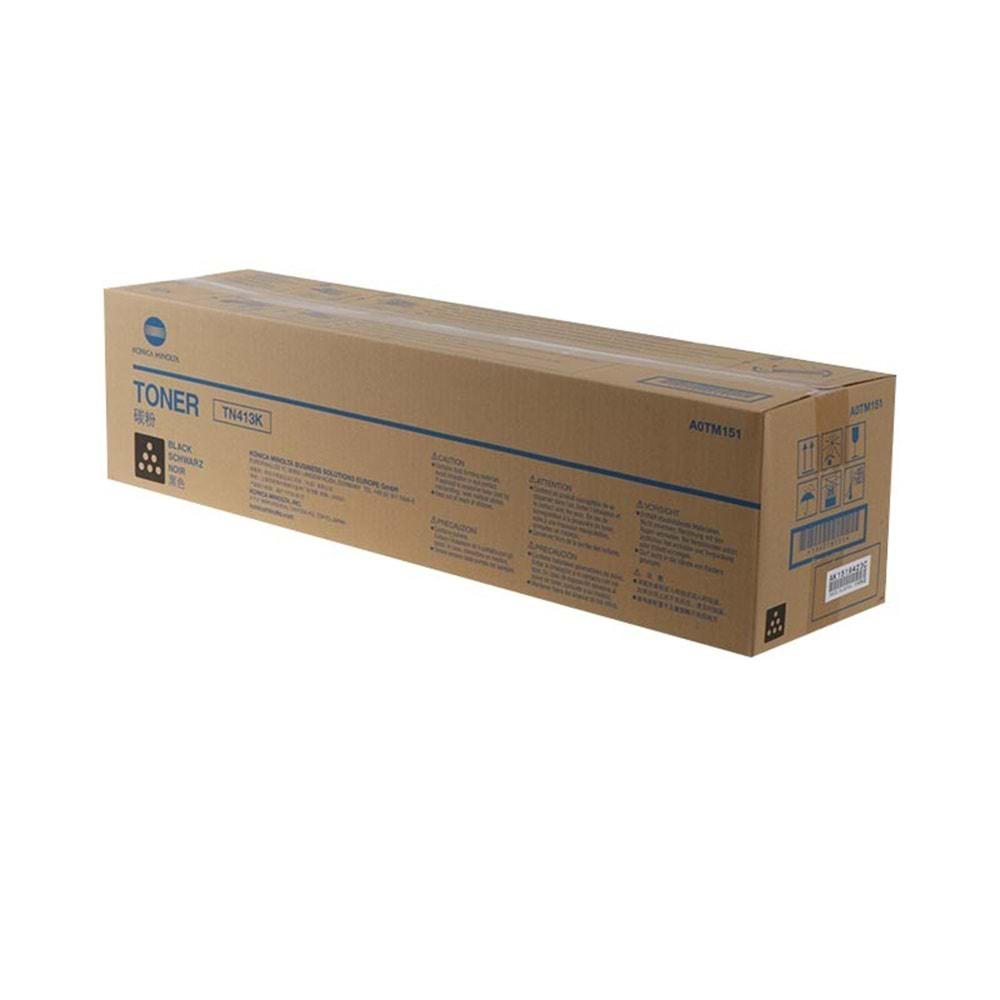 KONICA MINOLTA TN-413 BIZHUB C452 SİYAH TONER ORJİNAL 45.000 SAYFA A0TM151