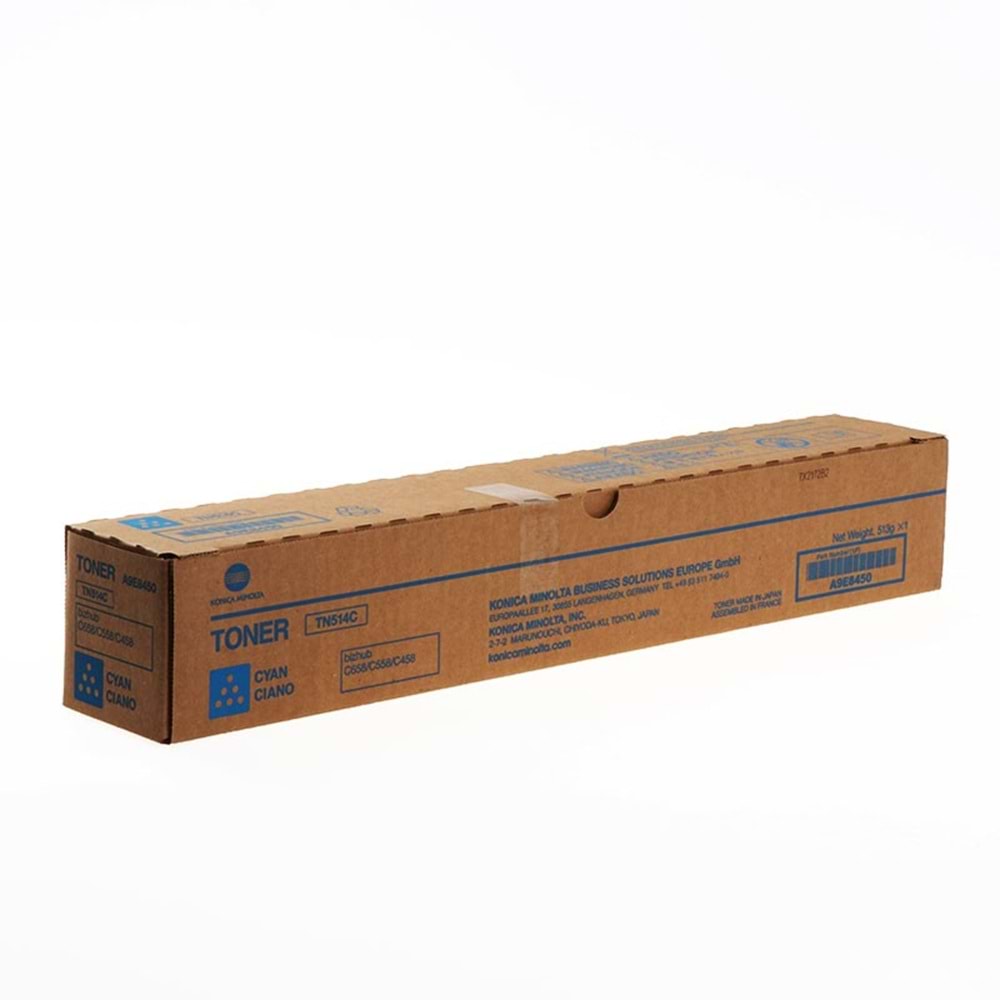 KONICA MINOLTA TN-514C BIZHUB C458/558/658 MAVİ TONER ORJİNAL 26.000 SAYFA A9E8450