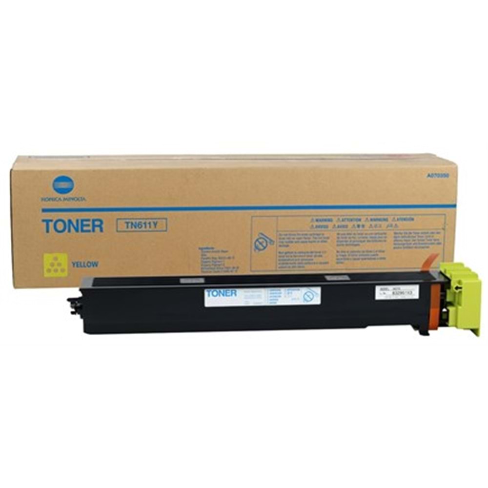KONICA MINOLTA TN-611Y C451/550/650 SARI TONER ORJİNAL 27.000 SAYFA A070250