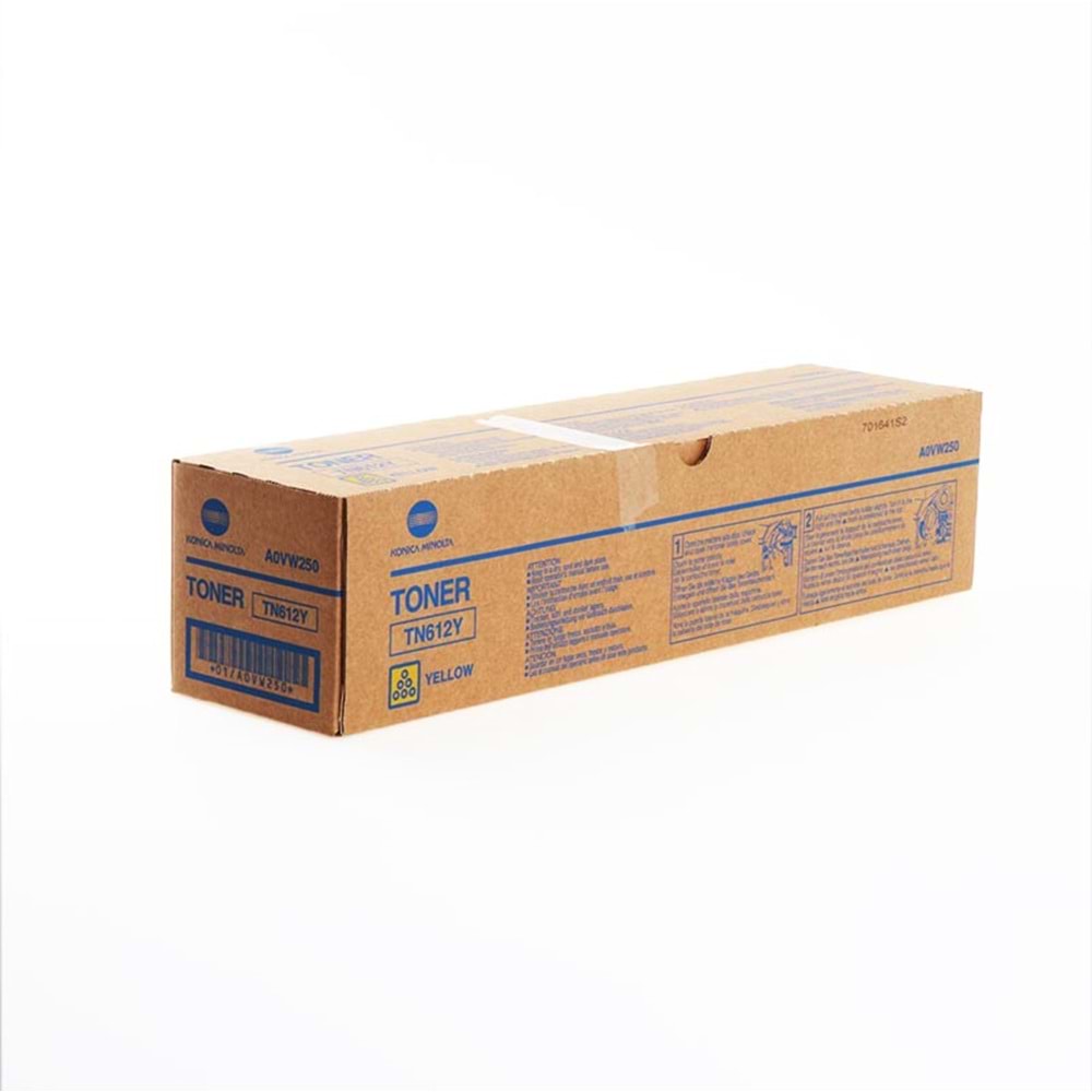 KONICA MINOLTA TN-612Y BIZHUB C5501/C6501 SARI TONER ORJİNAL 26.500 SAYFA A0VW250