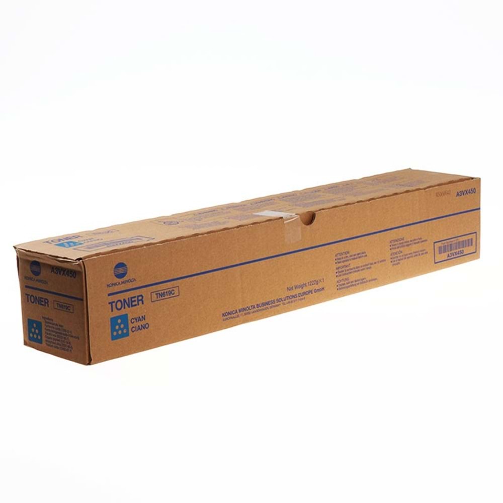 KONICA MINOLTA TN-619C C1060/1070/2060/2070 MAVİ TONER ORJİNAL 78.000 SAYFA A3VX450