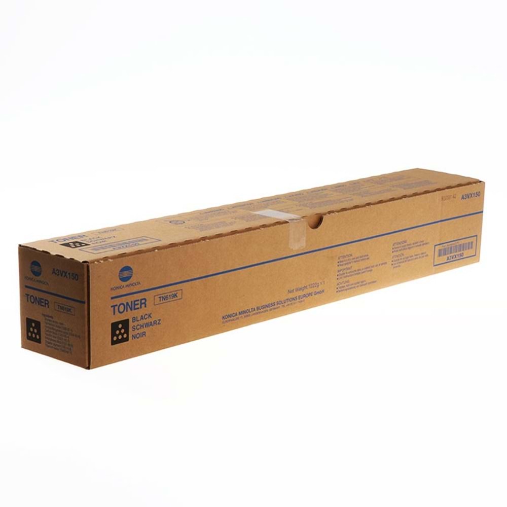 KONICA MINOLTA TN-619K C1060/1070/2060/2070 SİYAH TONER ORJİNAL 66.500 SAYFA A3VX150