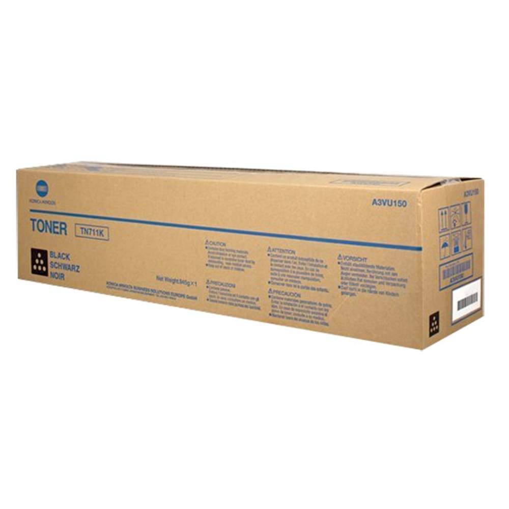KONICA MINOLTA TN-711K BIZHUB C654/C754 SİYAH TONER ORJİNAL 47.200 SAYFA A3VU150