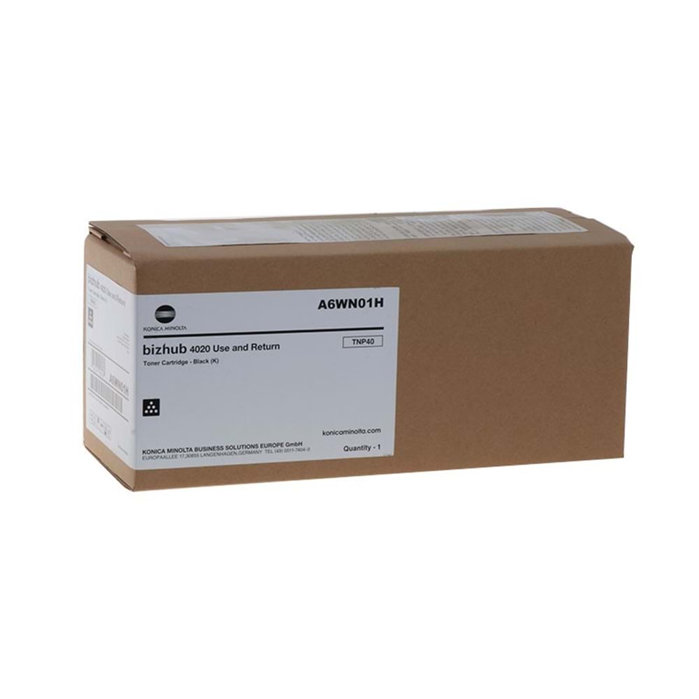 KONICA MINOLTA TNP-40 BIZHUB 4020 SİYAH ORJİNAL TONER 20.000 SAYFA A6WN01H