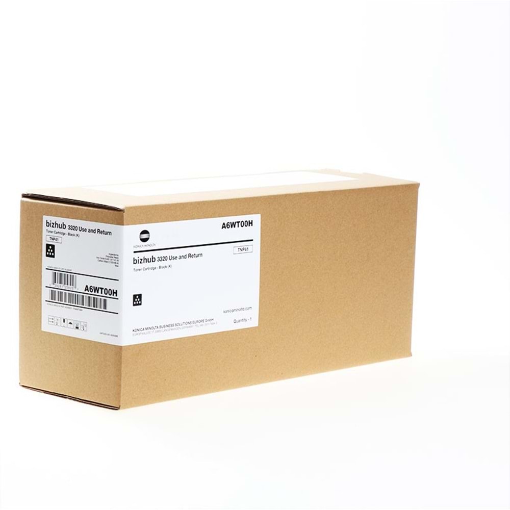 KONICA MINOLTA TNP-41 BIZHUB 3320 SİYAH TONER ORJİNAL 10.000 SAYFA A6WT00H