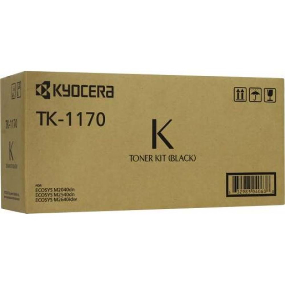 KYOCERA TK-1170 M2040/2540/2640 SİYAH TONER ORJİNAL 7.200 SAYFA 1T02S50NL0