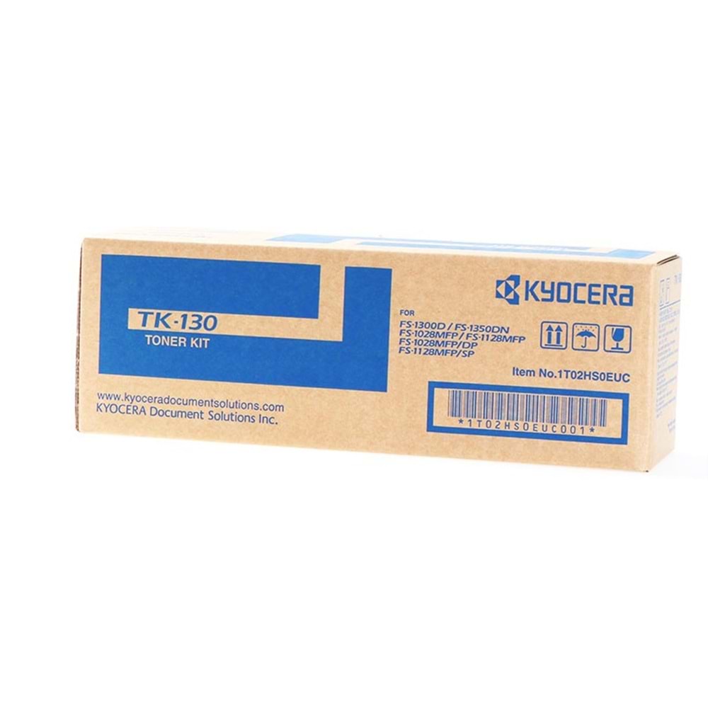 KYOCERA TK-130 FS-1028/1128/1300/1350 SİYAH TONER ORJİNAL 7.200 SAYFA 1T02HS0EUC