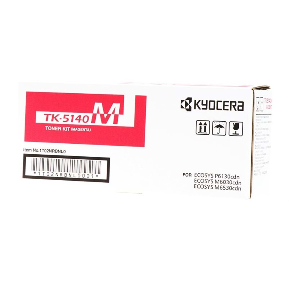 KYOCERA TK-5140M M6030/6530/P6130 KIRMIZI TONER ORJİNAL 5.000 SAYFA 1T02NRBNL0