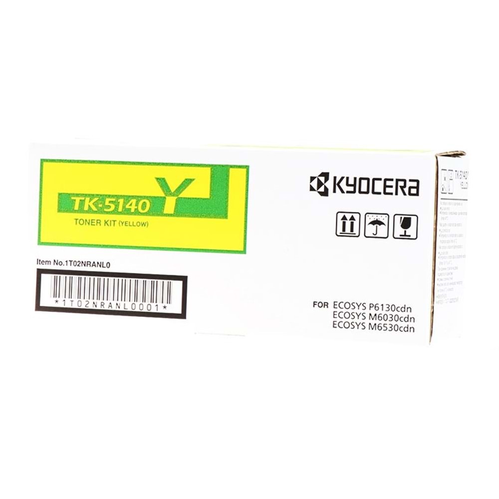 KYOCERA TK-5140Y M6030/6530/P6130 SARI TONER ORJİNAL 5.000 SAYFA 1T02NRANL0