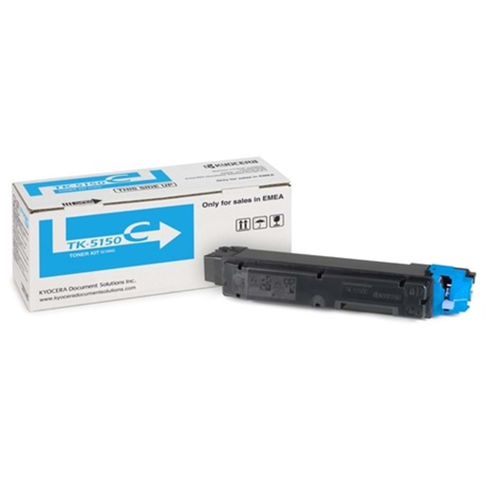 KYOCERA TK-5150C M6030/6035 MAVİ TONER ORJİNAL 10.000 SAYFA