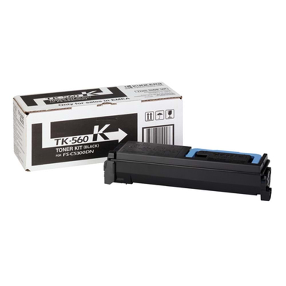 KYOCERA TK-560K FS-C5300/5350/P6030 SİYAH TONER ORJİNAL 12K SAYFA