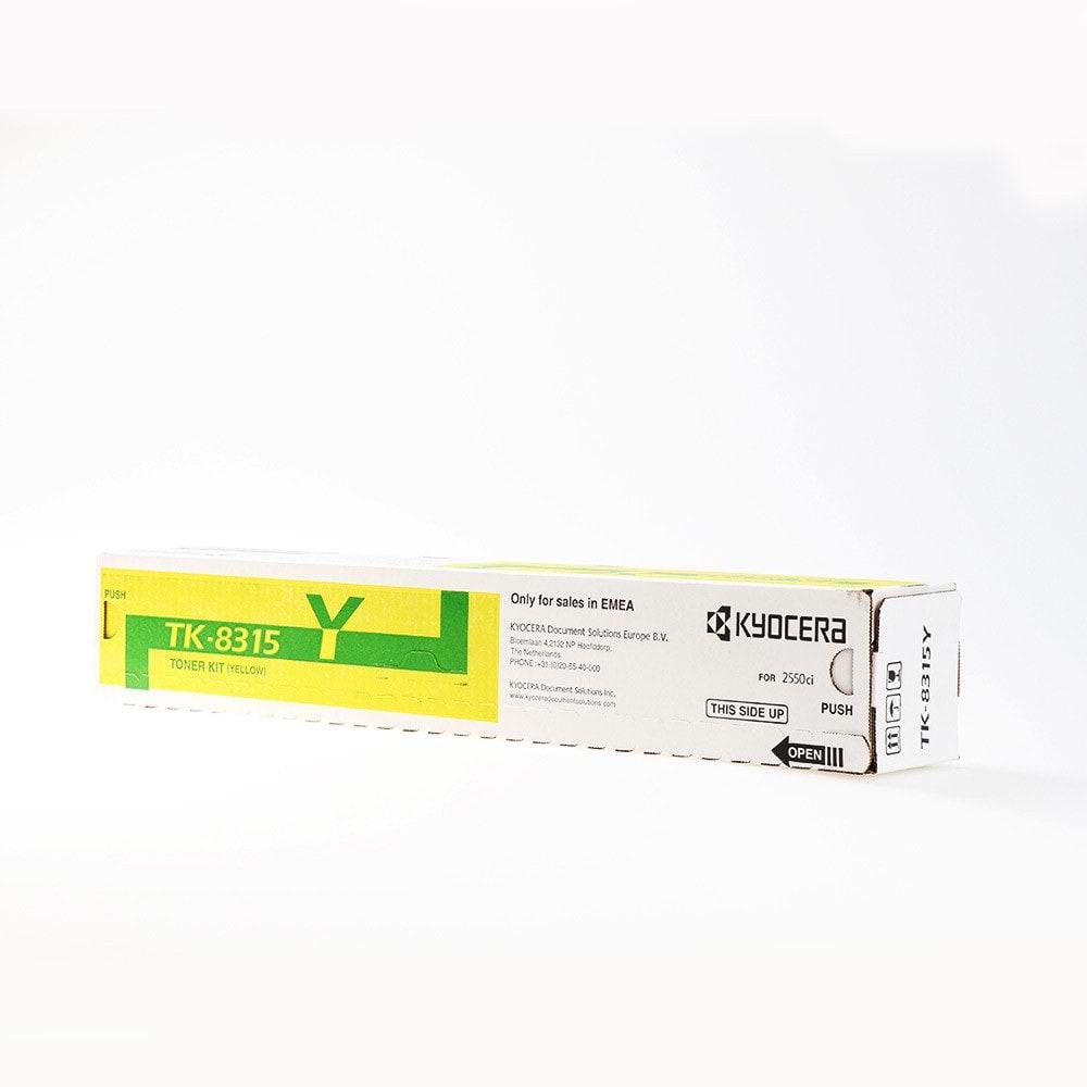 KYOCERA TK-8315Y TASKALFA 2550ci SARI TONER ORJİNAL 6.000 SAYFA 1T02MVANL0