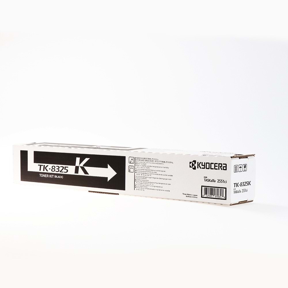 KYOCERA TK-8325K TASKALFA 2551ci SİYAH TONER ORJİNAL 12.000 SAYFA 1T02NP0NL0