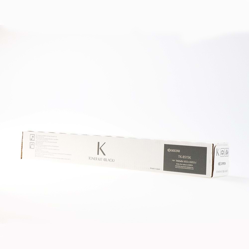 KYOCERA TK-8515K TASKALFA 5052Cİ/5053Cİ/6052Cİ SİYAH TONER ORJİNAL 30.000 SAYFA 1T02ND0NL0
