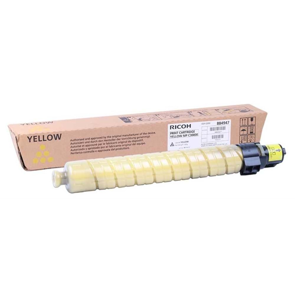RICOH MP-C2000/2500/3000 SARI TONER ORJİNAL 15.000 SAYFA
