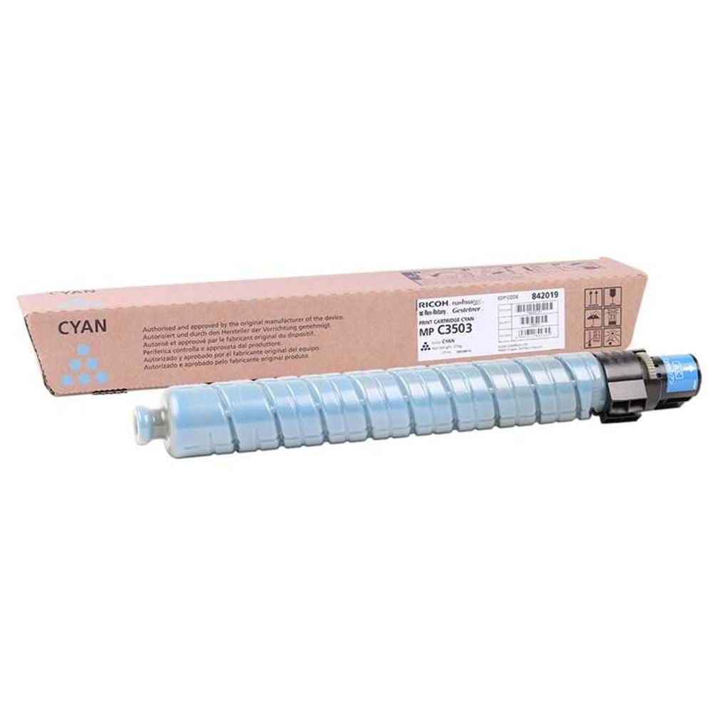 RICOH MP-C3503/3003/3004/3504 MAVİ TONER ORJİNAL 18.000 SAYFA 841820