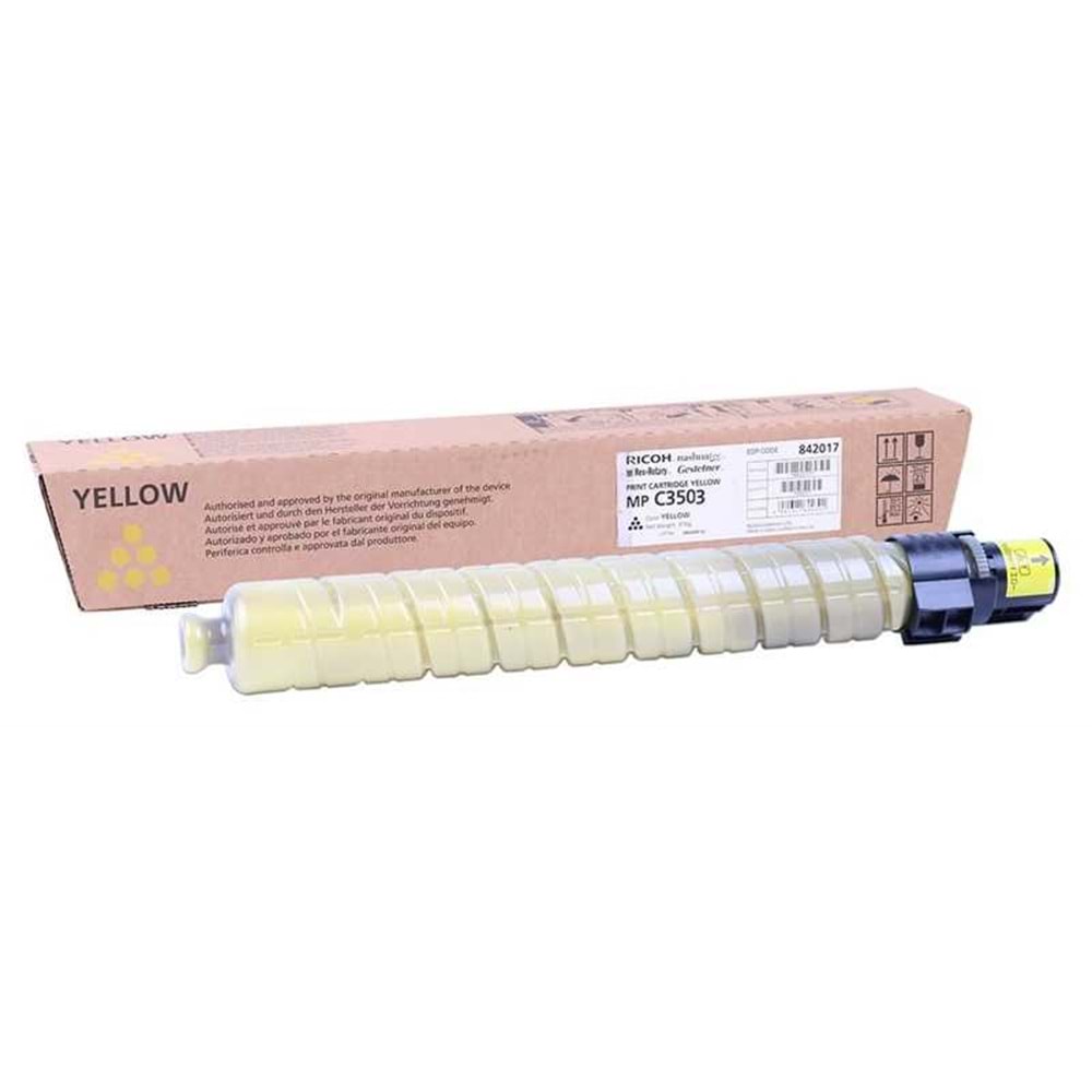 RICOH MP-C3503/3003/3004/3504 SARI TONER ORJİNAL 18.000 SAYFA 841818