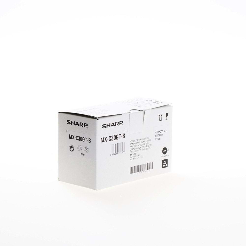 SHARP MX-C30GTBA MX-C250/C300/C301 SİYAH TONER ORJİNAL 6.000 SAYFA