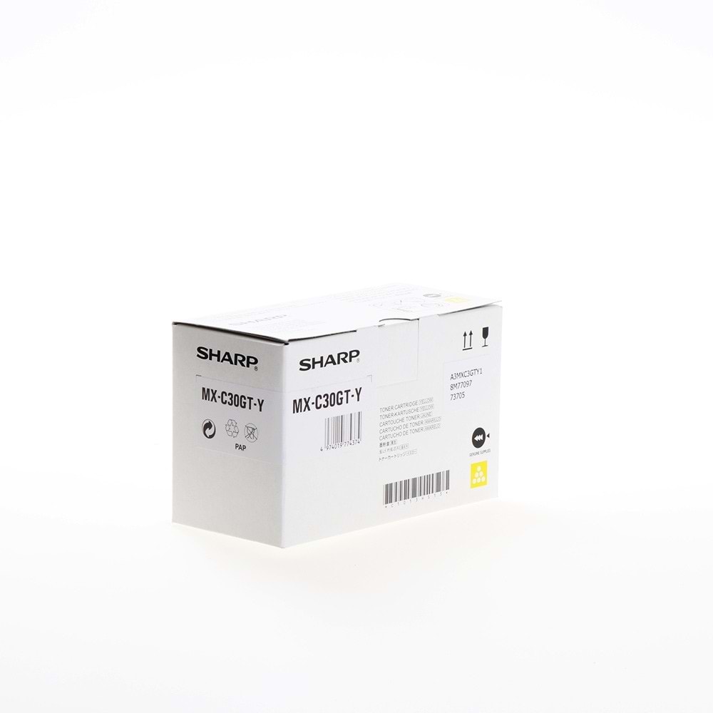 SHARP MX-C30GTYA MX-C250/C300/C301 SARI TONER ORJİNAL 6.000 SAYFA