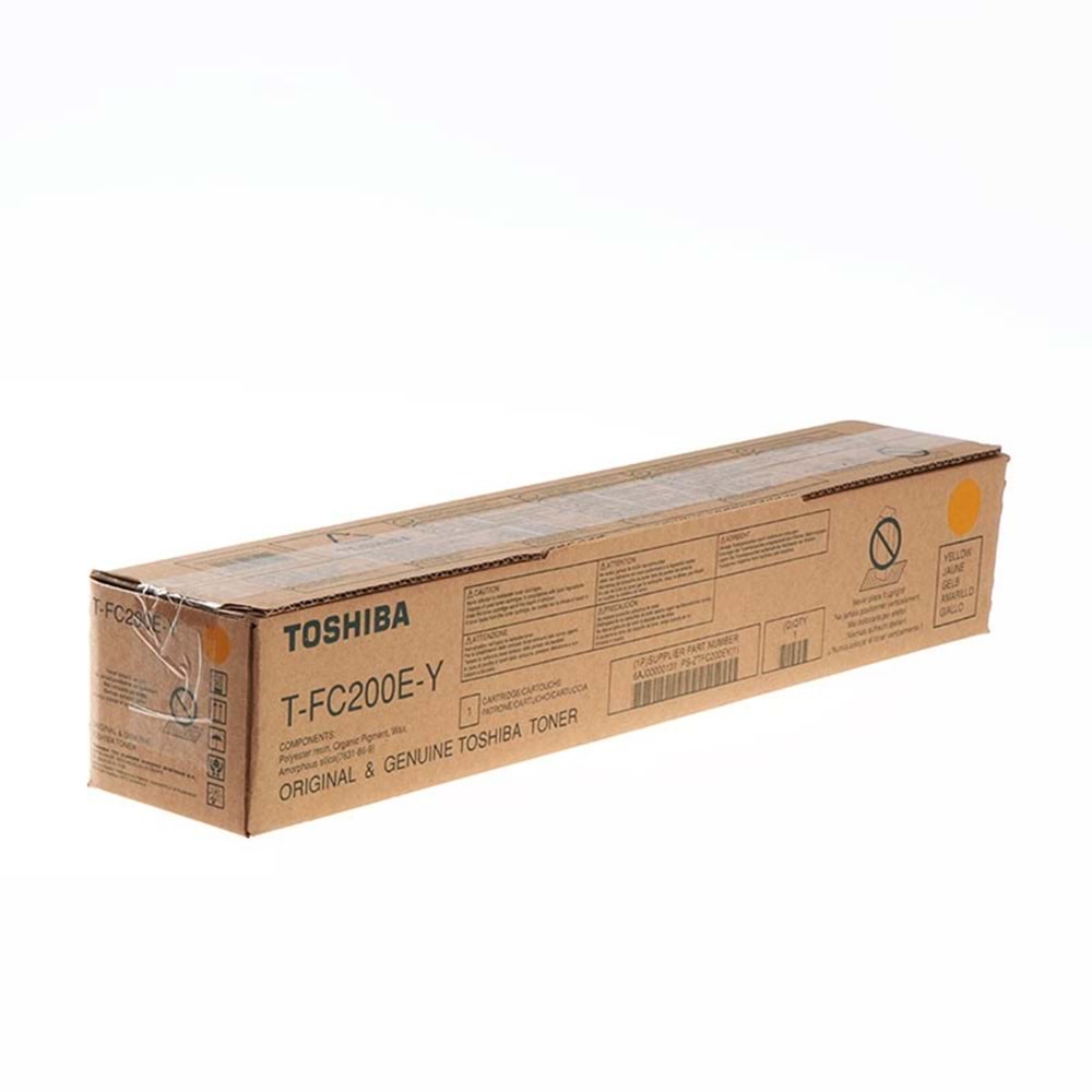 TOSHIBA T-FC200E-Y-M ESTD. 2000AC/2500AC SARI TONER ORJİNAL 33.600 SAYFA 220 GR 6AJ00000198