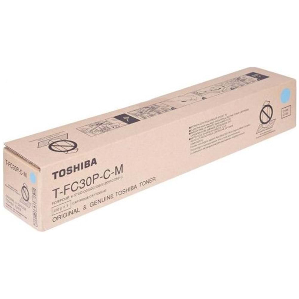 TOSHIBA T-FC30P-C-M 2050C/2051C/2550C/2551C MAVİ TONER ORJİNAL