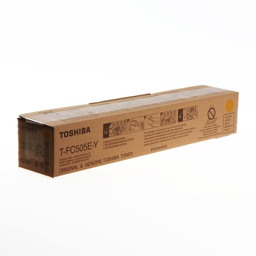 TOSHIBA T-FC505E-Y E-STUDIO 2505AC/3005AC/3505AC/5005AC SARI TONER ORJİNAL 38.400 SAYFA